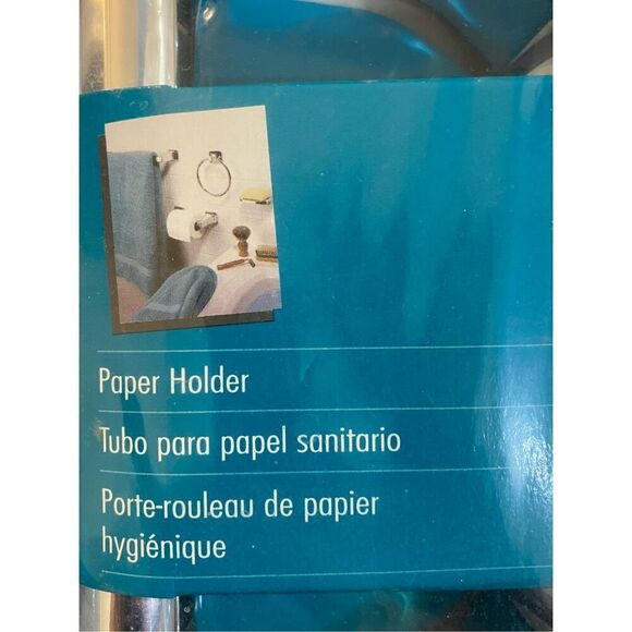 Futura by Feanklin Brass Towel Bar and Paper Holder Bathroom Chrome Finish - Picture 3 of 4